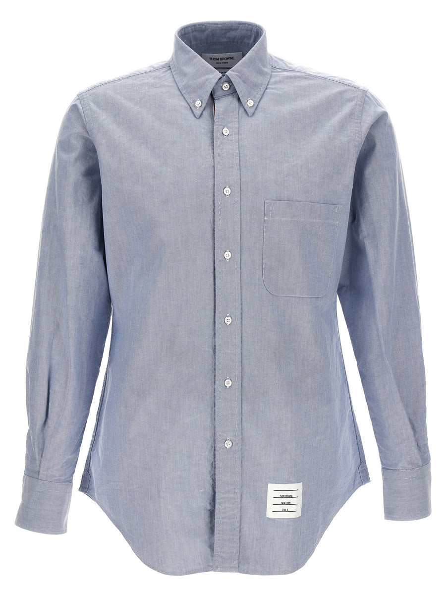 Thom Browne Oxford Cotton Shirt — Blue