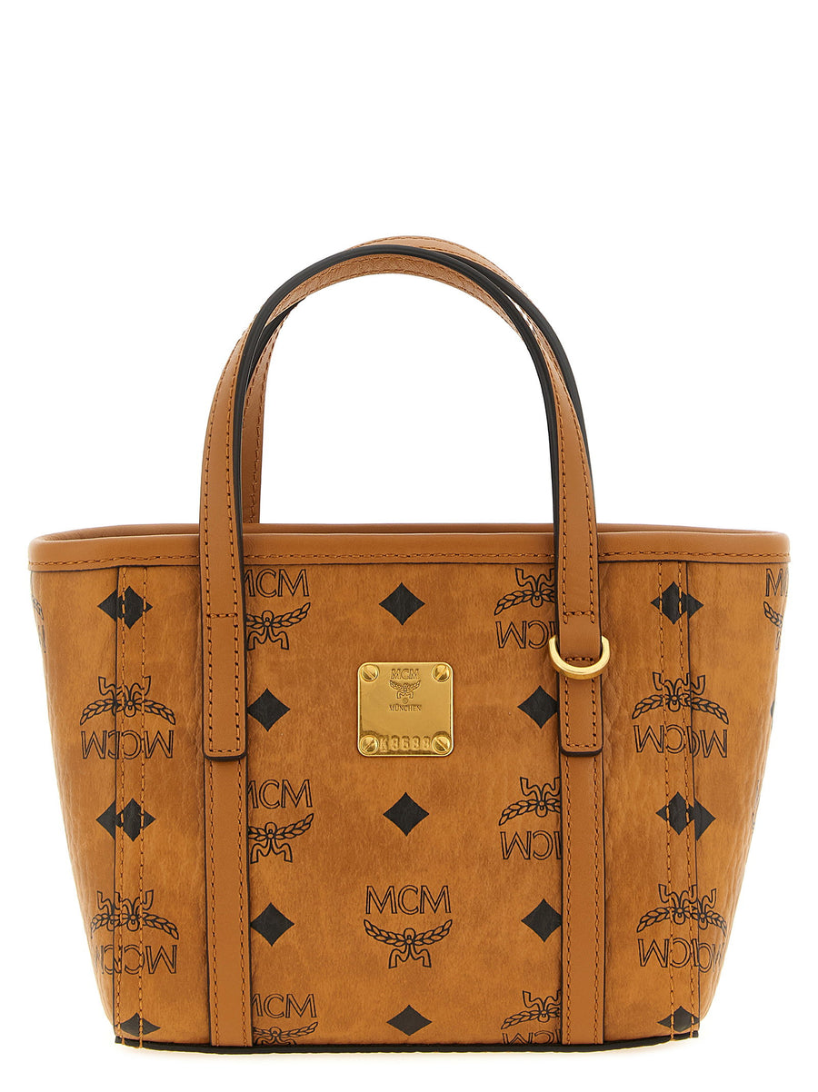 Mcm Toni X-Mini Top Handle Bag — cognac