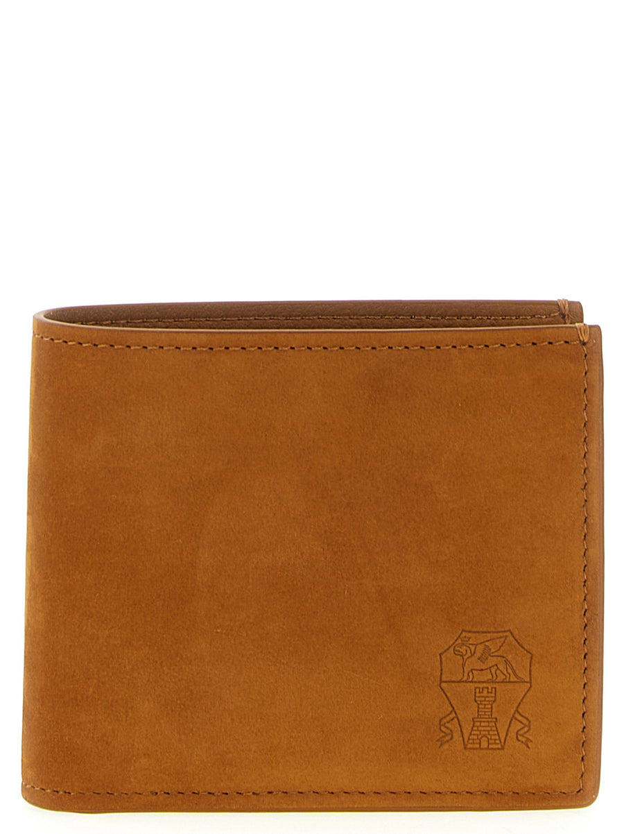 Brunello Cucinelli Nubuck Wallet — Camel