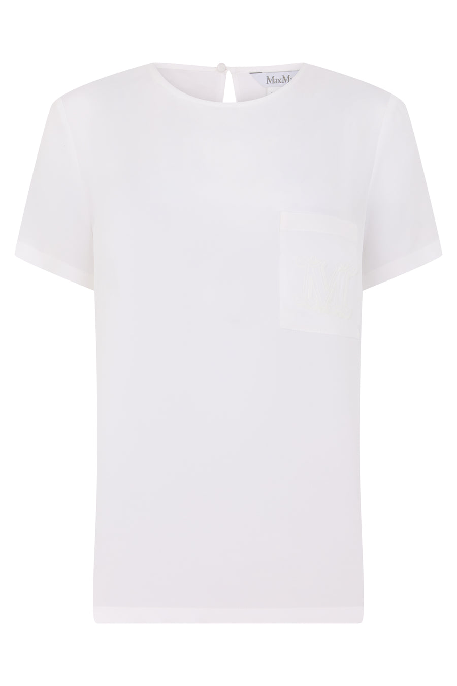 Short-Sleeve Silk Shirt White T-shirts & Jerseys
