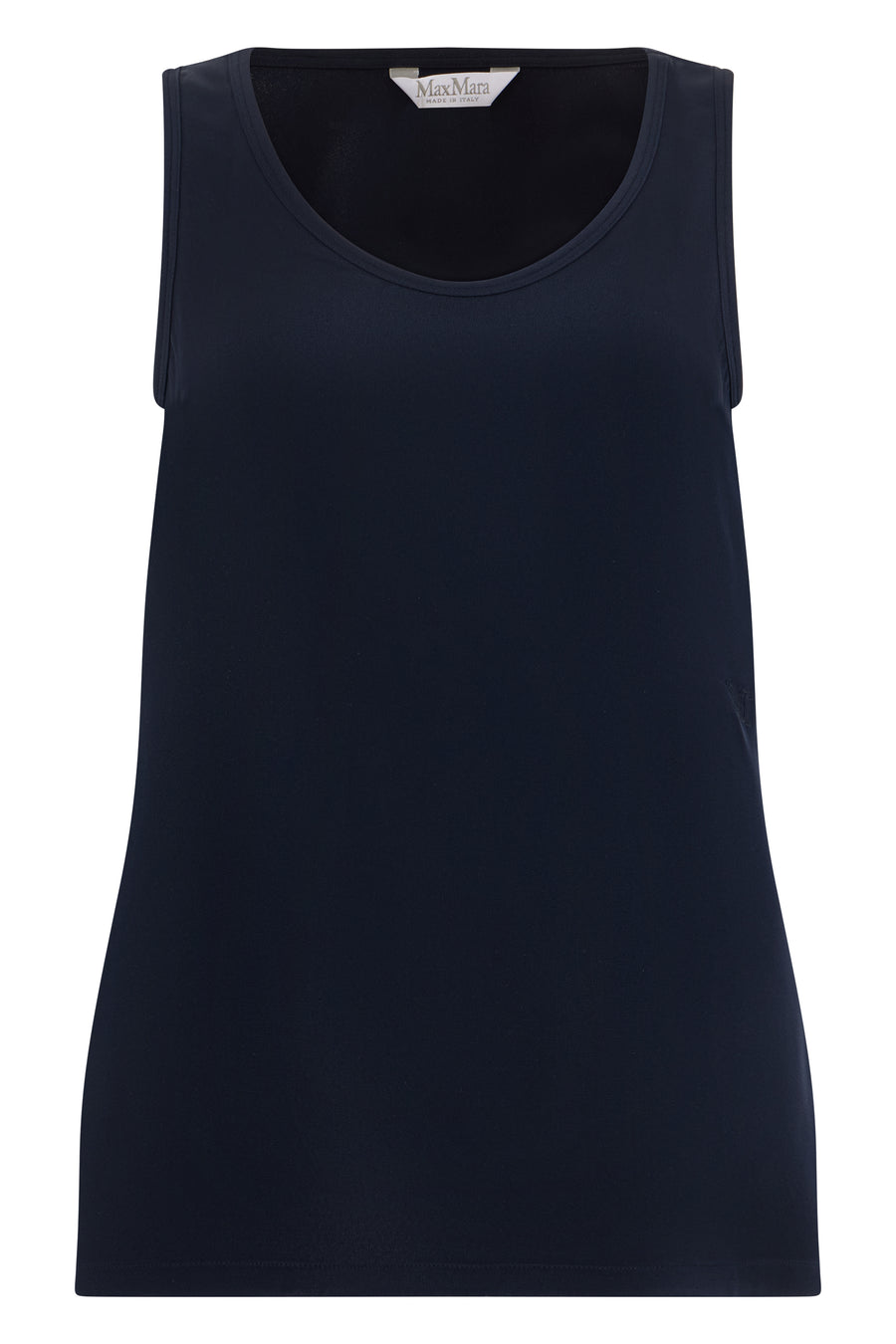 Tank Top Blue Silk Vests & Tops