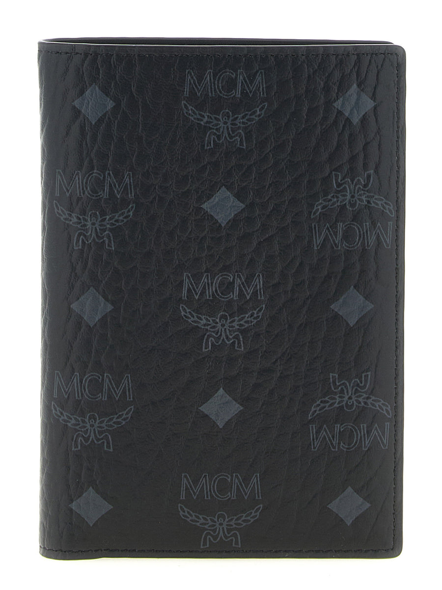 Mcm Ottomar Passport Holder — Black
