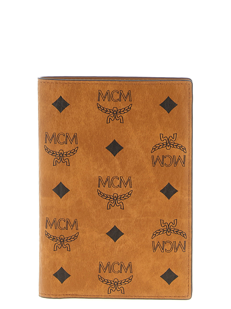 Mcm Ottomar Passport Holder — Cognac