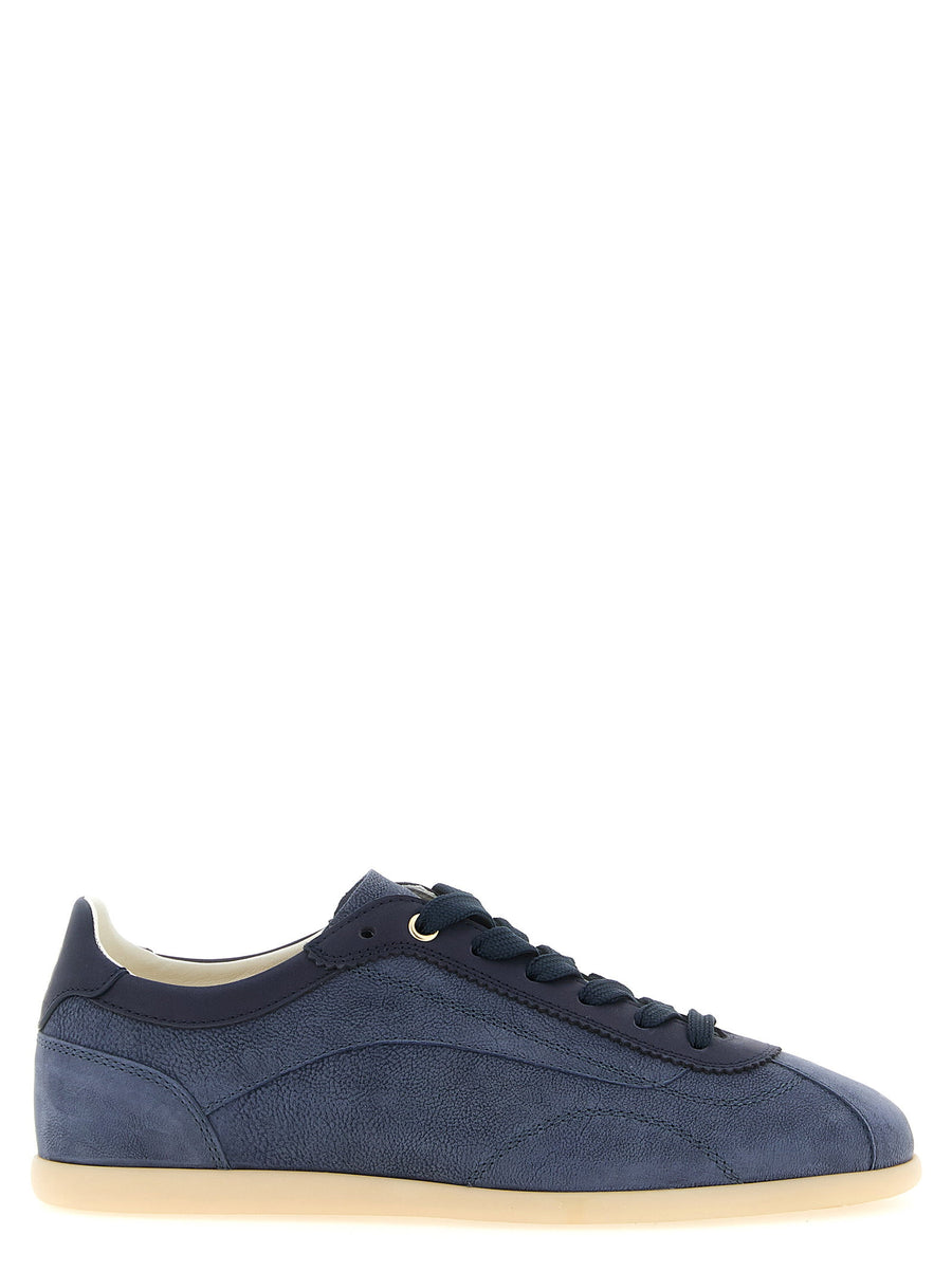 Brunello Cucinelli Nubuck Leather Sneaker — Navy