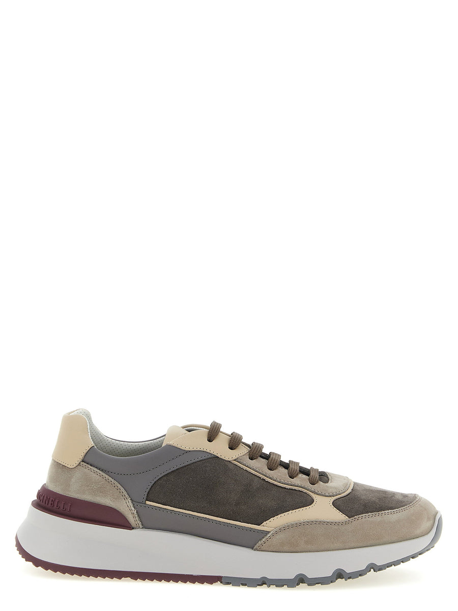 Brunello Cucinelli Runners Sneaker — Gray