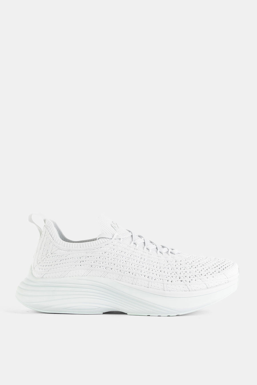 Apl Synthetic knit upper sneaker in white