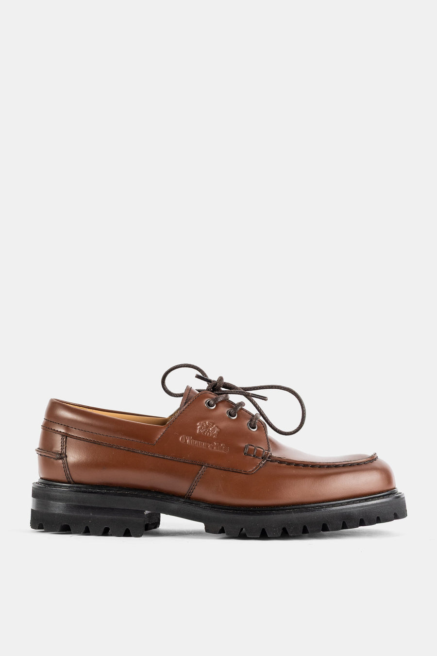 Church'S Smooth leather boat shoe in brown