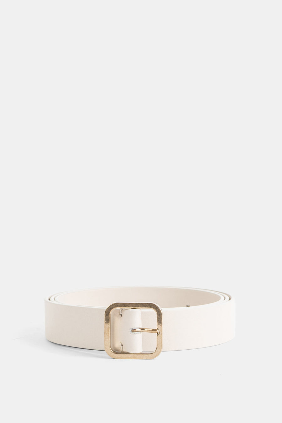 Marsell Calfskin leather belt in white