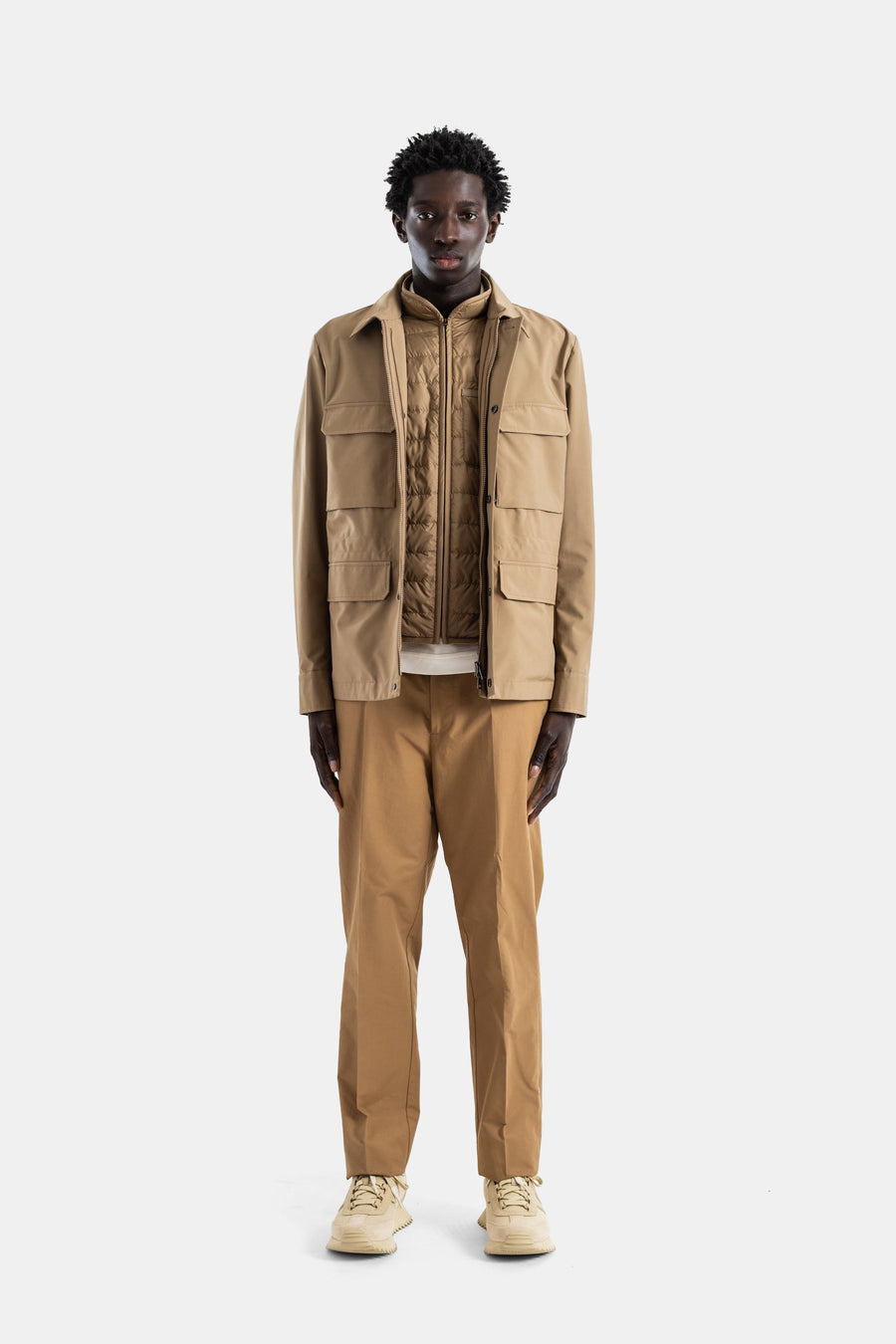 Moncler Polyester nylon jacket in beige