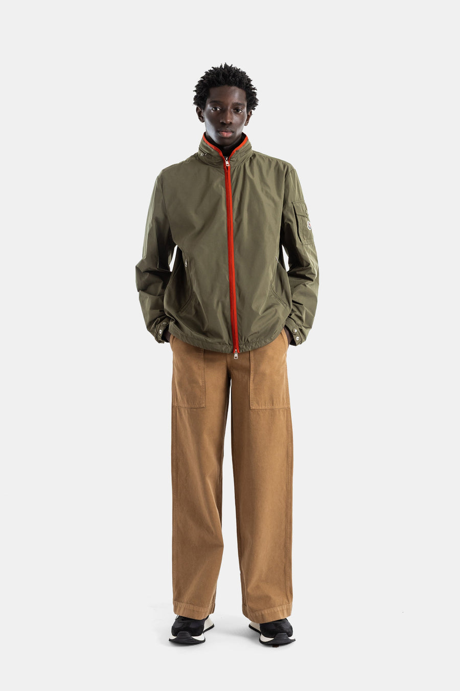 Moncler Polyester nylon jacket in green
