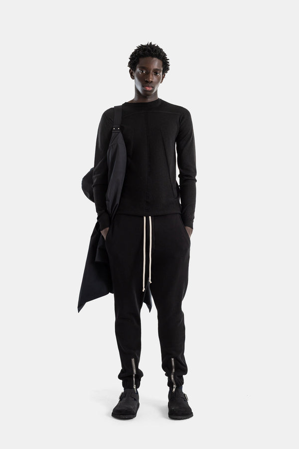Rick Owens Cotton jersey sweater in black
