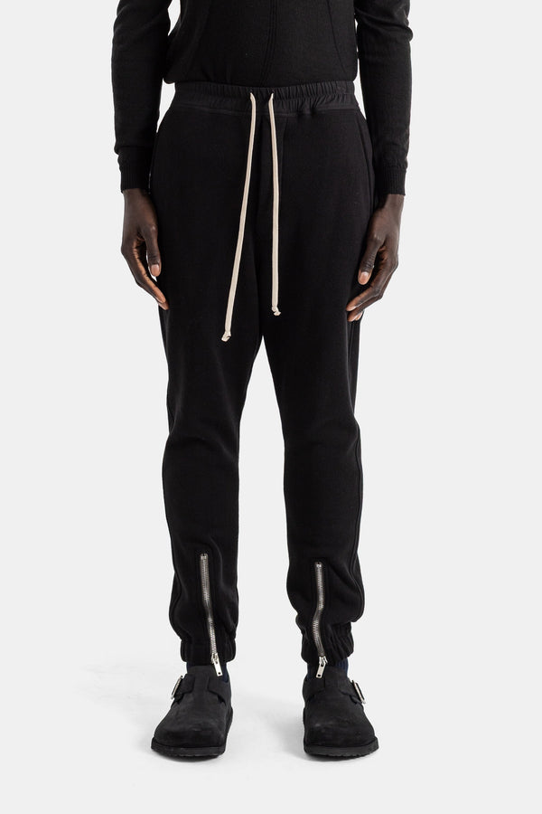 Rick Owens Nep Terry jersey joggers in black — view 2