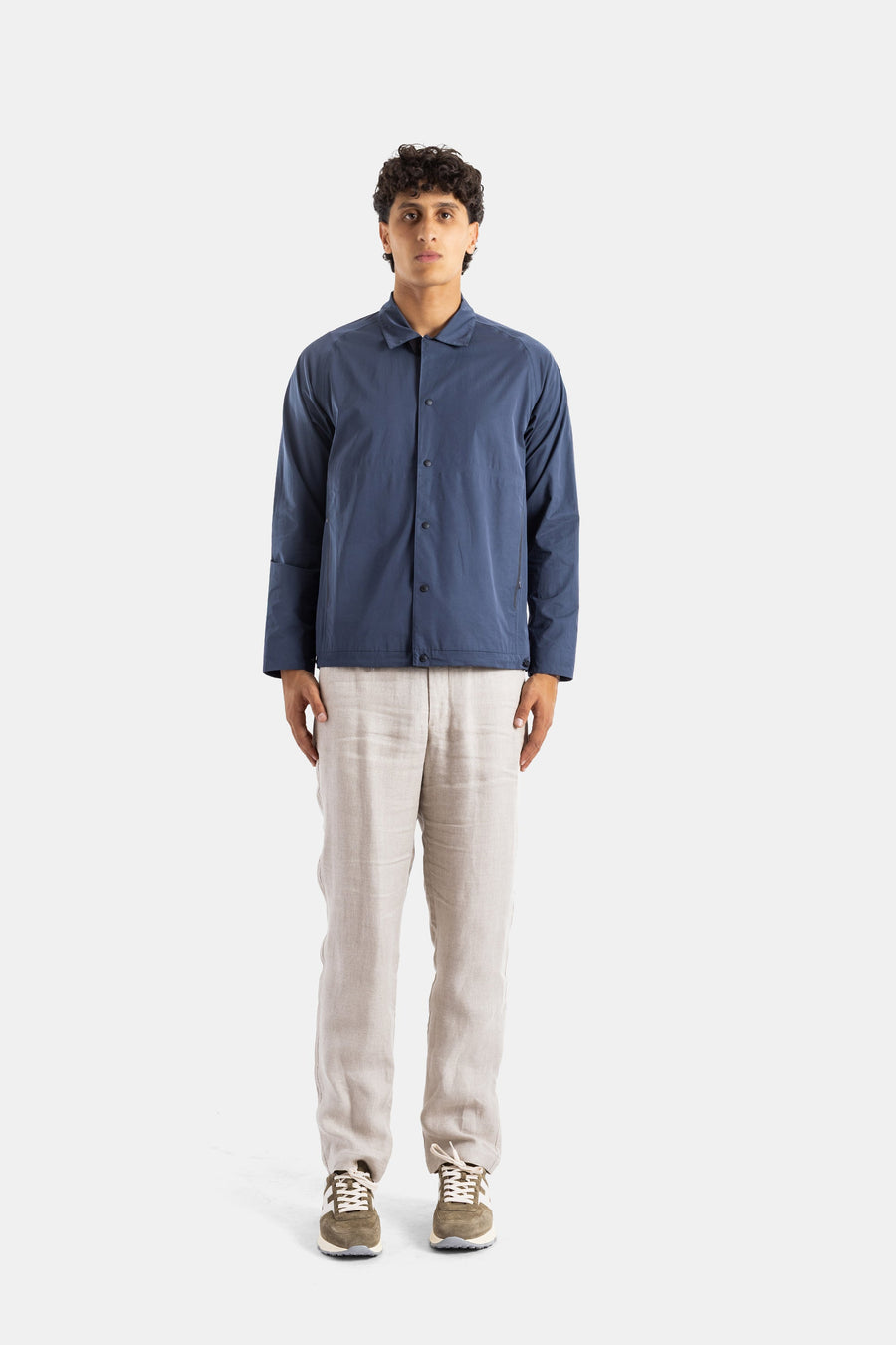Sease Matte stretch technical fabric jacket in navy