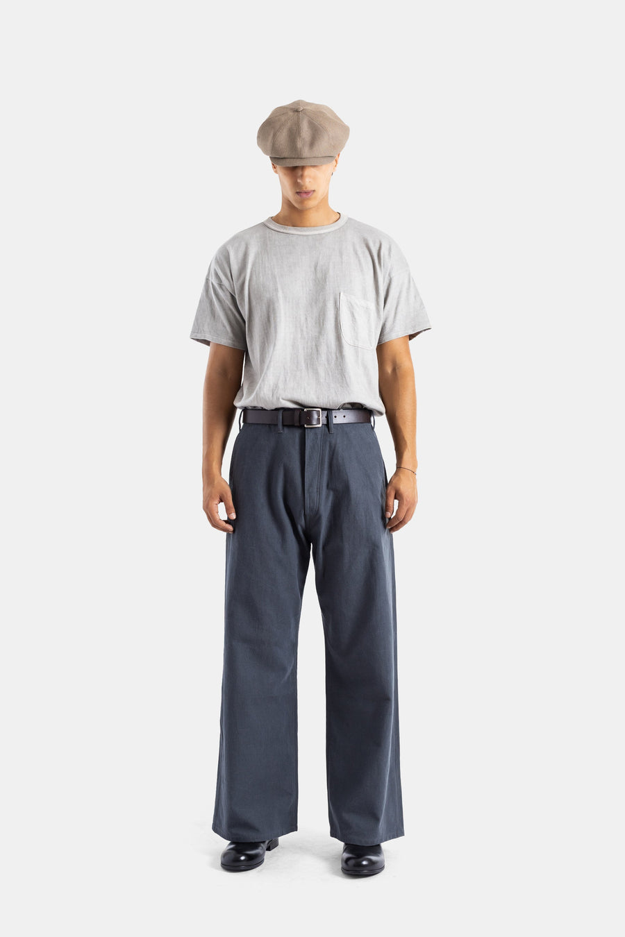 Taiga Takahashi Cotton canvas trousers in gray