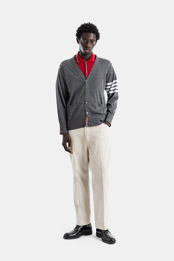 Thom Browne Cotton corduroy chinos in white