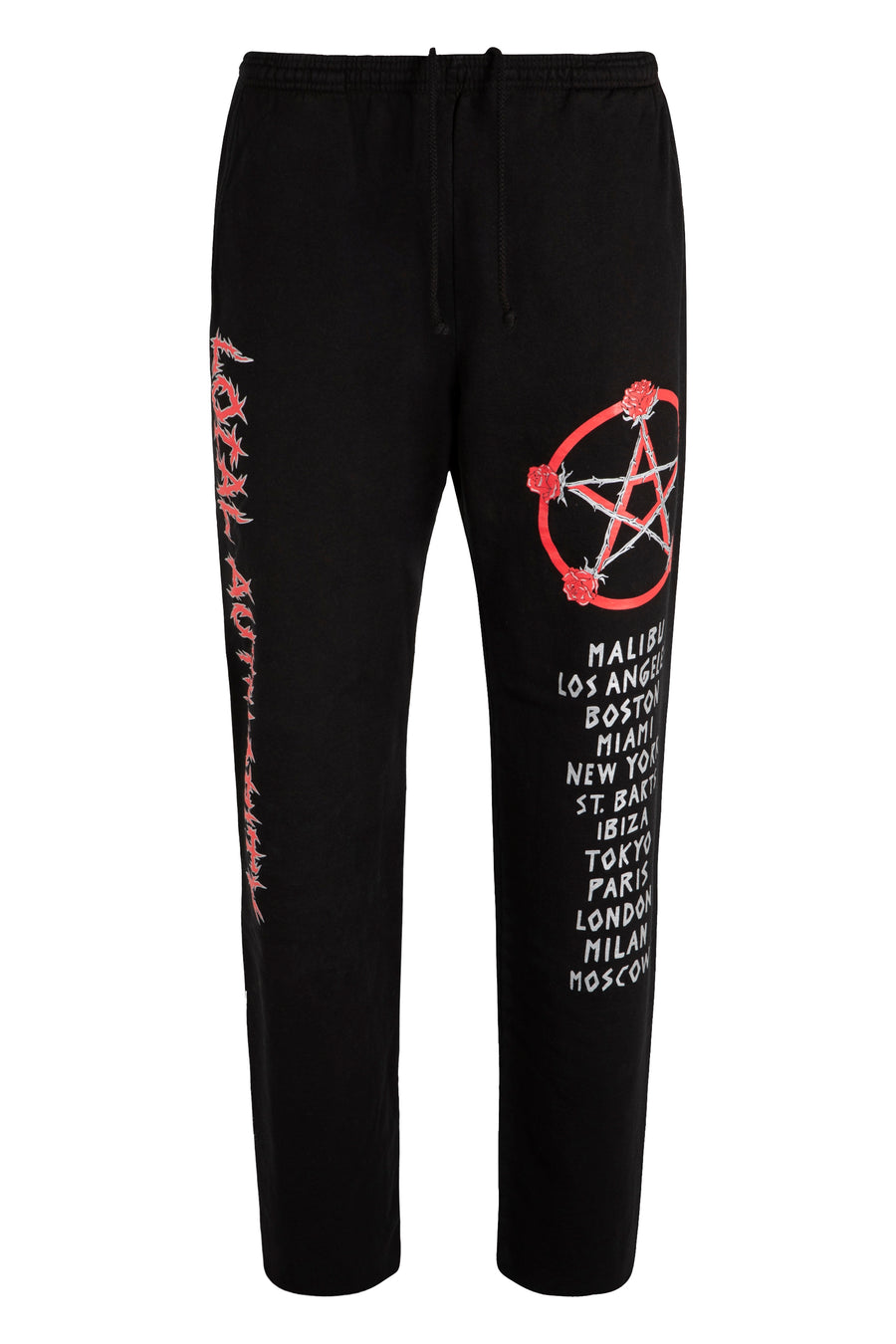 Cotton Trousers Black Track Pants