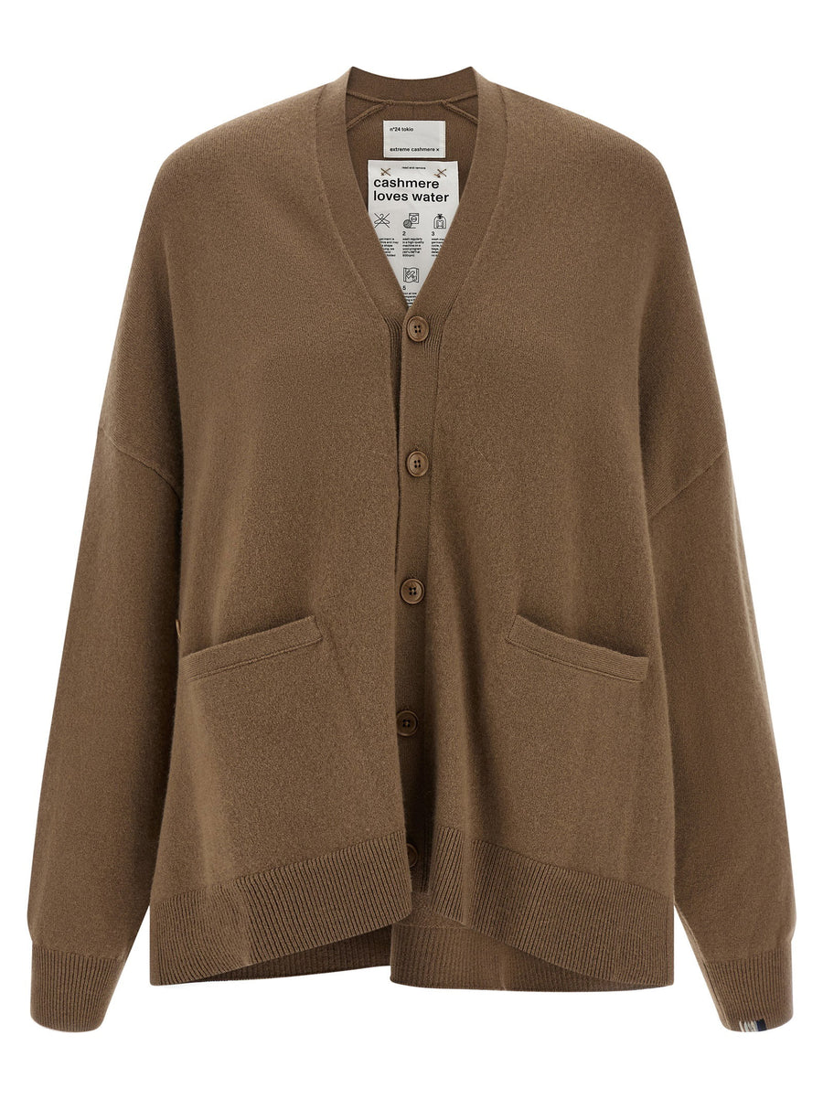 Extreme Cashmere Cardigan — Taupe