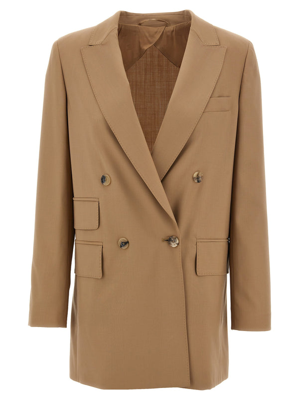 Max Mara نيبية بليزر — لون الجمل