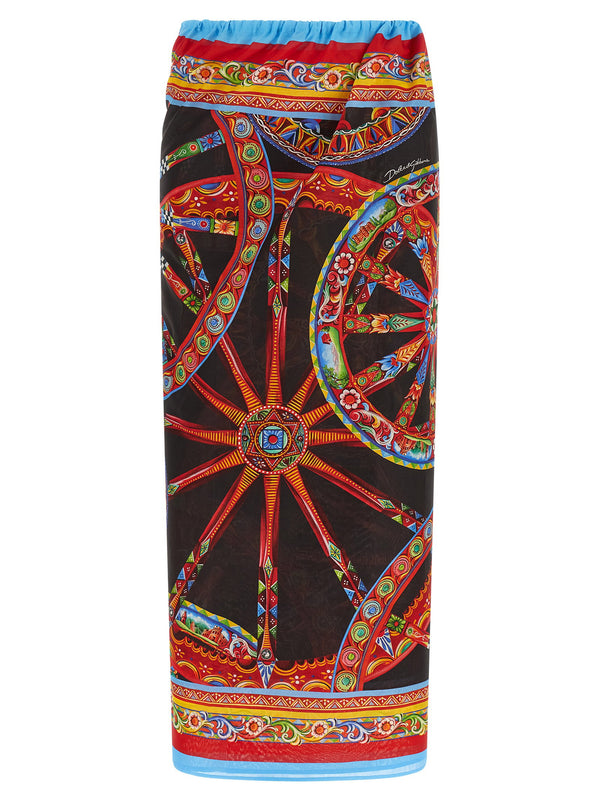 Dolce & Gabbana Carretto Sarong — Black
