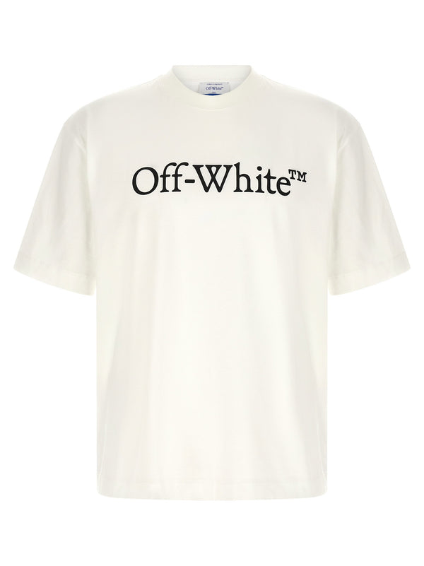 Off White Logo-Print Cotton Jersey T-Shirt — White