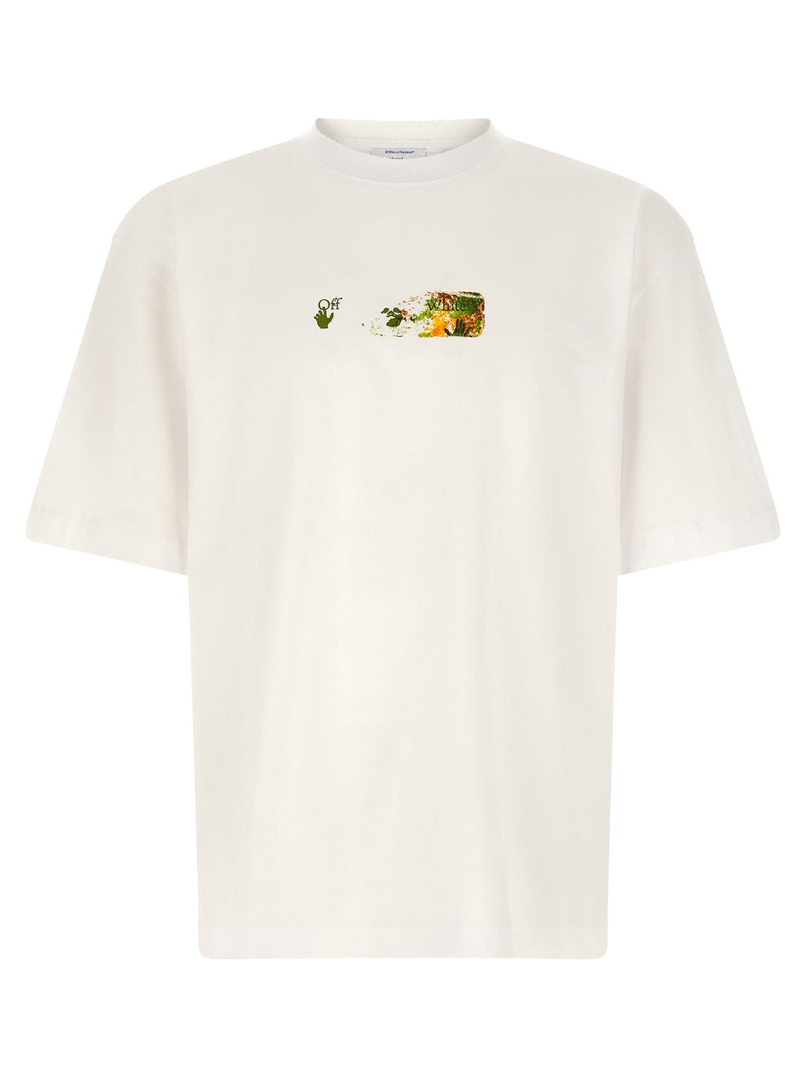 Off White Spices Arrow Graphic T-shirt — White