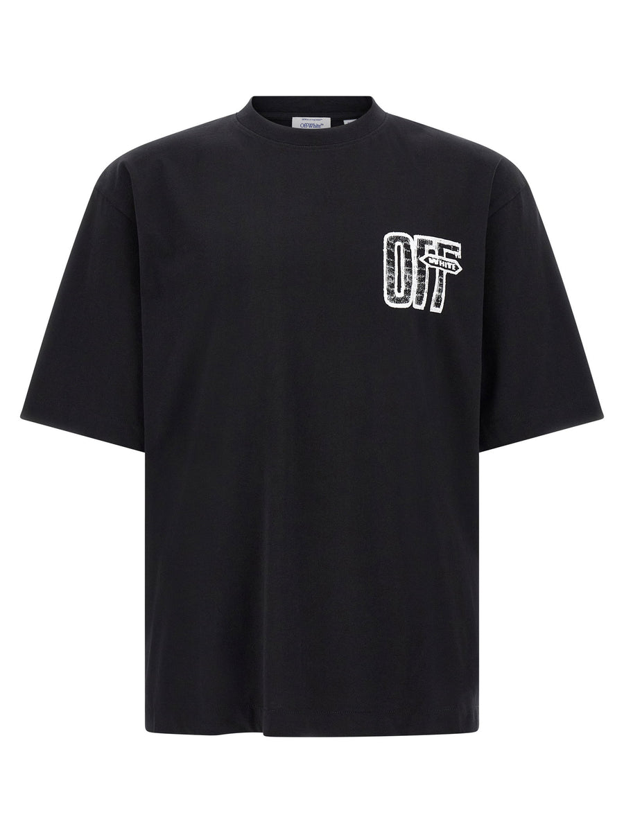Off White Sketch Graphic T-Shirt — Black
