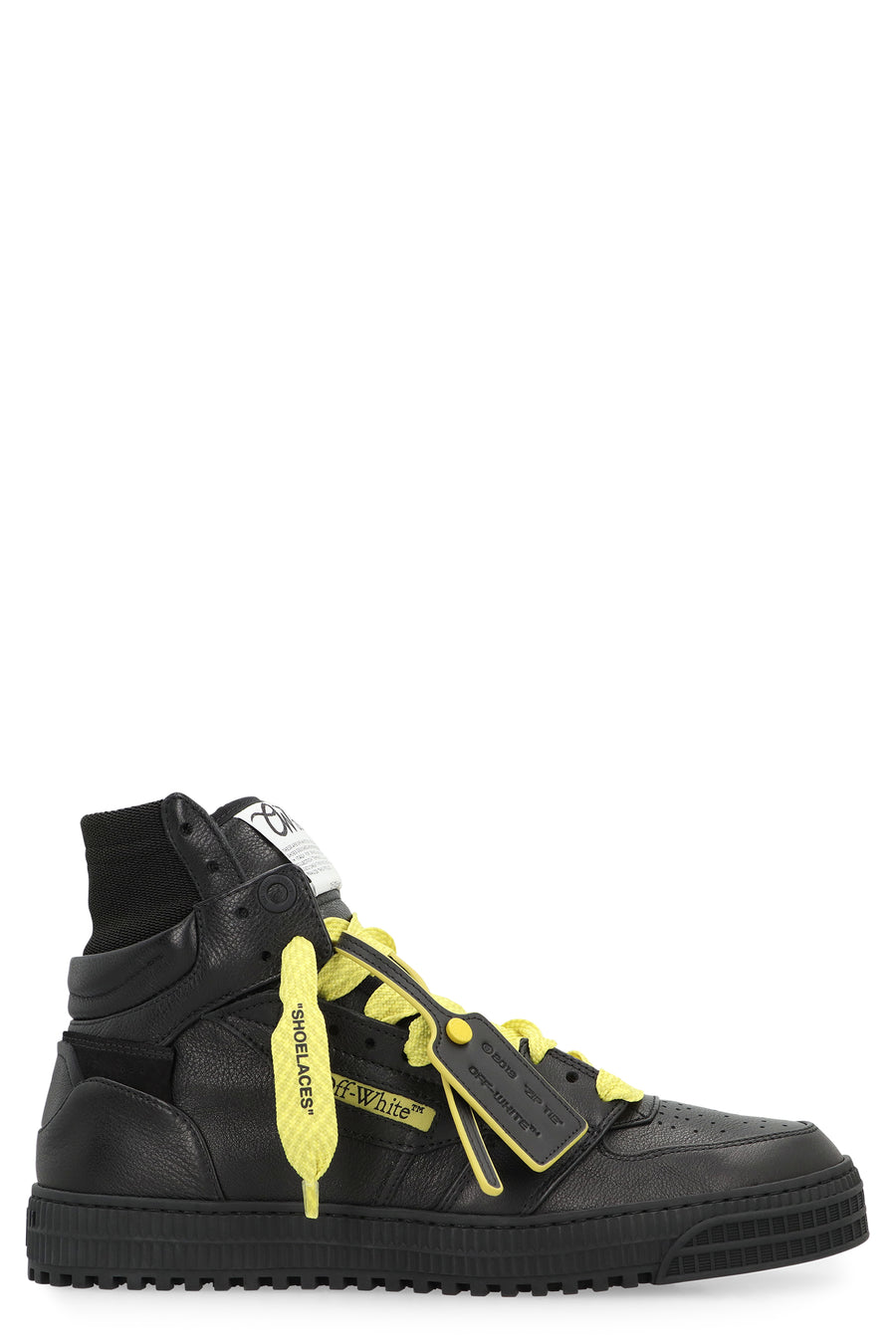High-Top Sneakers 3.0 Off Court Black Cow Hide Trainers