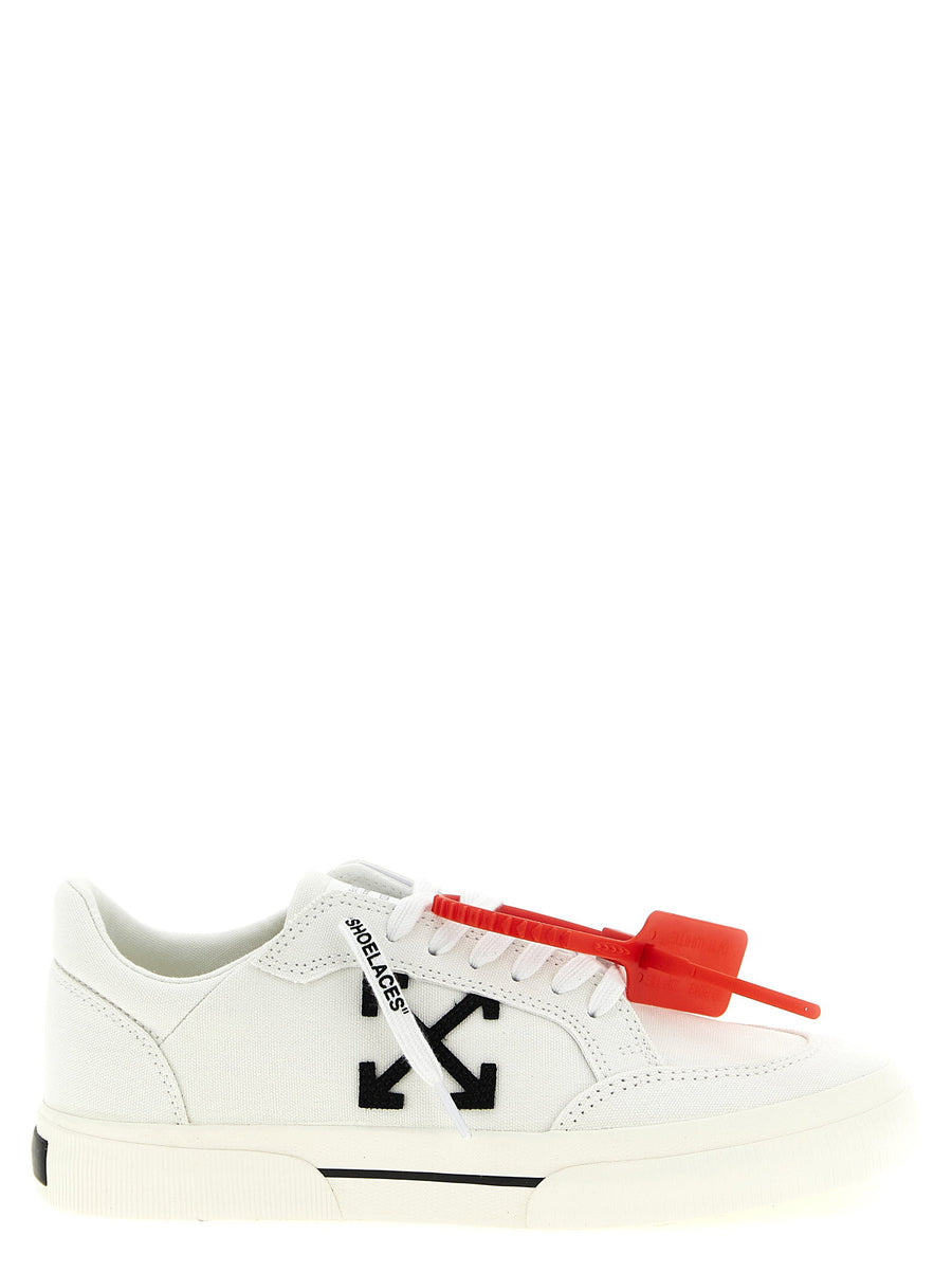 Off White Vulcanized Canvas Sneaker — White