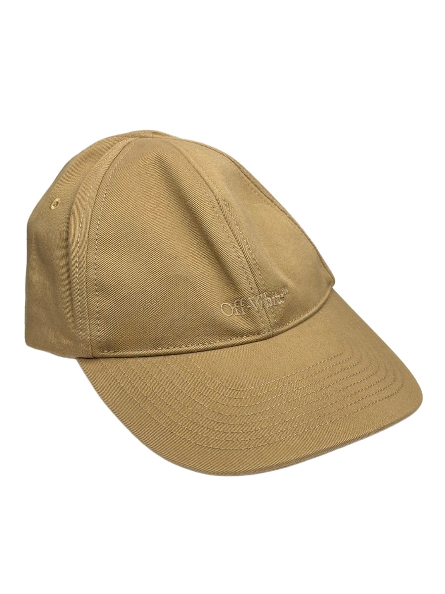 Off-White OMLB040G21FAB0016101 100% Cotton baseball cap in beige