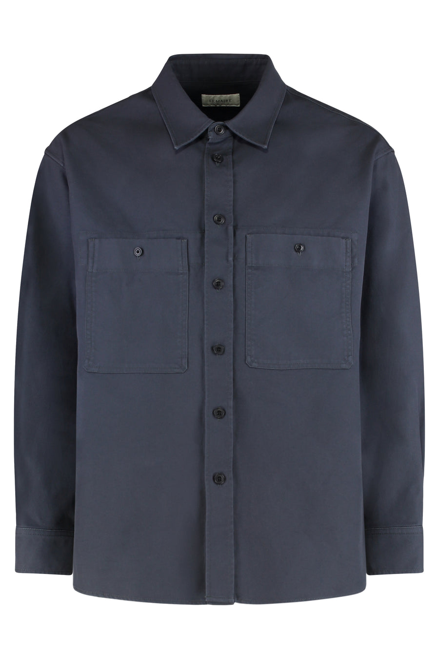 Utility Overshirt Cotton Blue Shirt