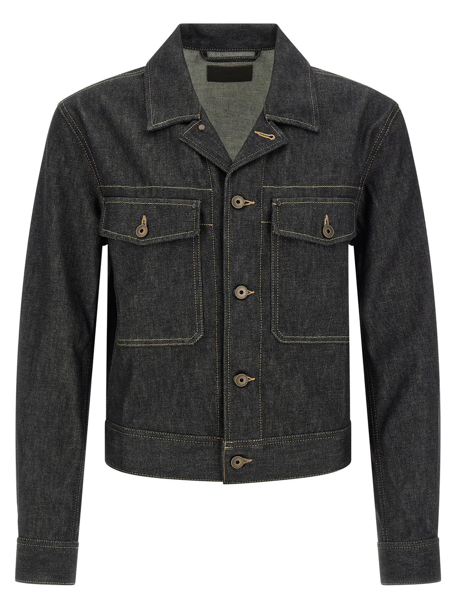 Lemaire Trucker Jacket — Black