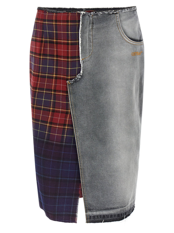 Off White skirt in gray