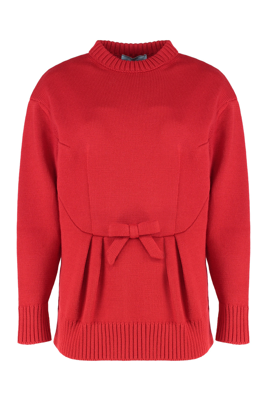Sweater Round-Neck Virgin Wool Red