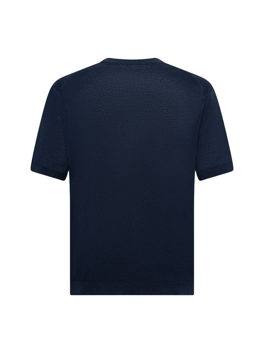Crewneck Sweater Blue Linen