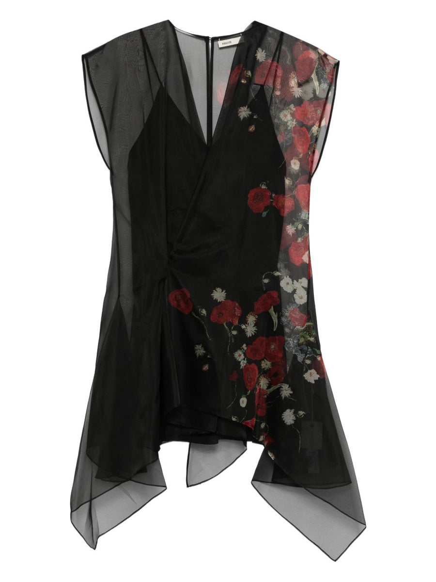Dress Merith Black Silk
