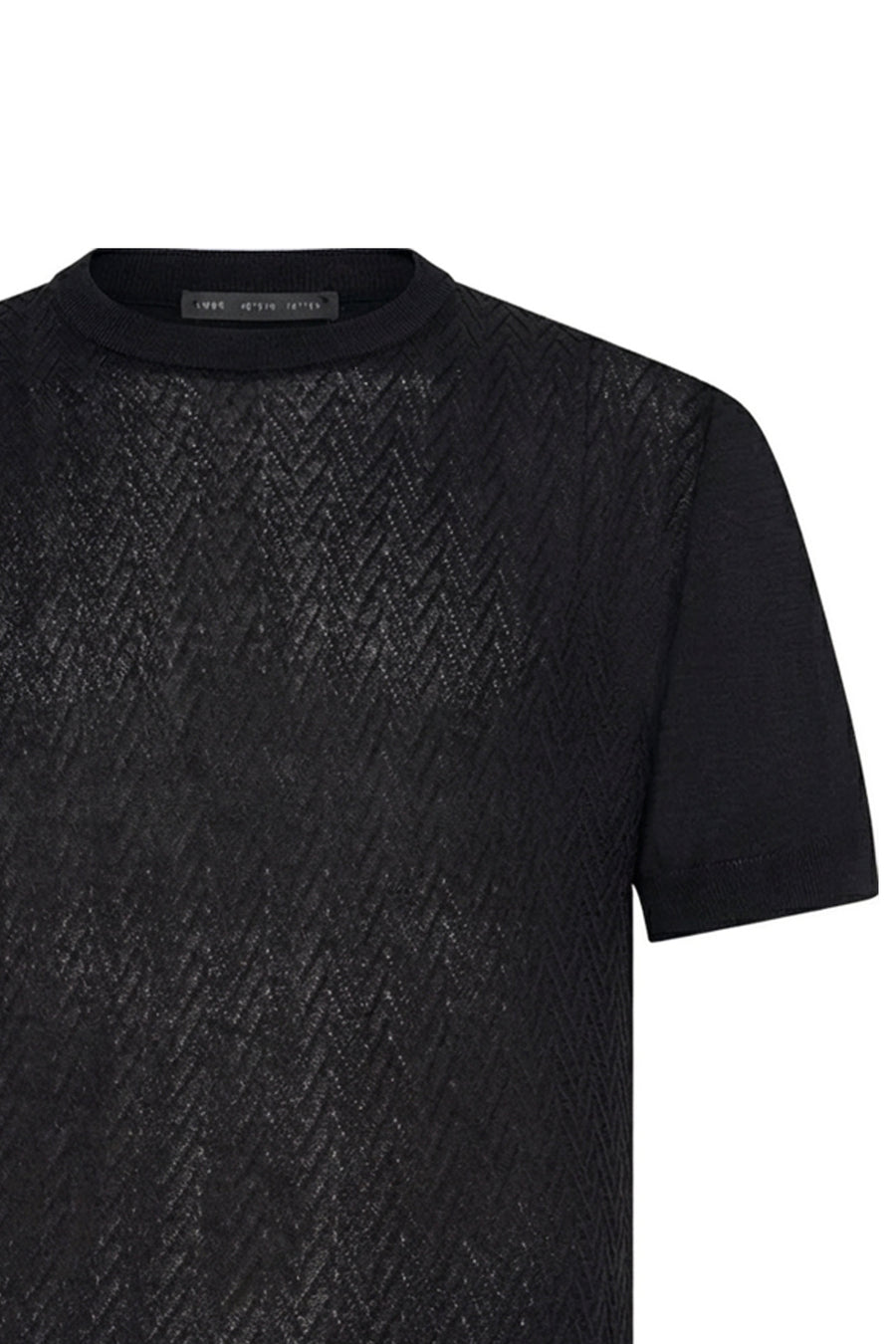 Crewneck Sweater Black Cotton
