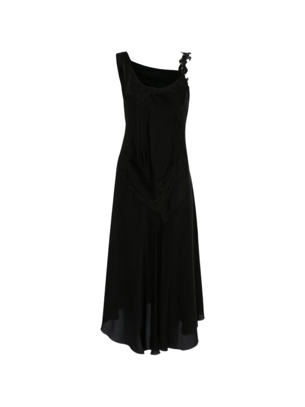 Midi Dress Black Acetate