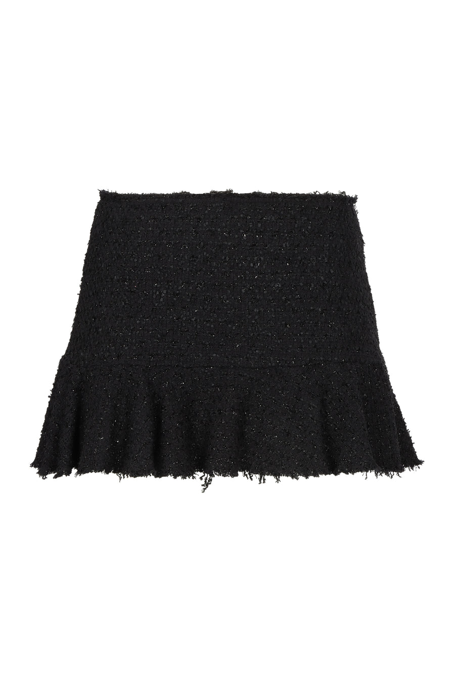 Knitted Lurex Skirt Black Viscose