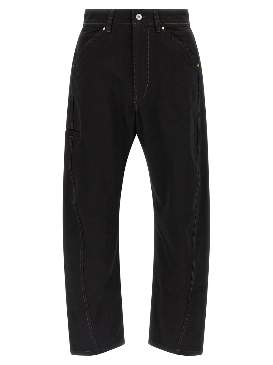 Lemaire Twisted Workwear Jeans — Black