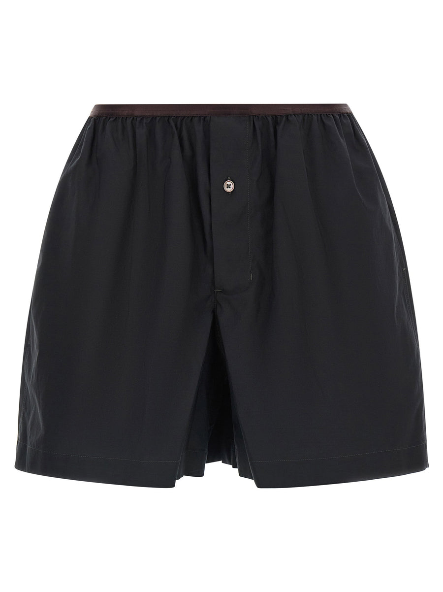 Lemaire Lightweight Cotton Boxer Shorts — Black