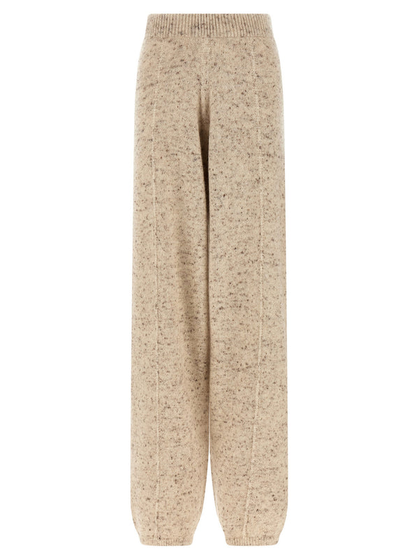 Fabiana Filippi Buttoned Yarn Trousers — Beige