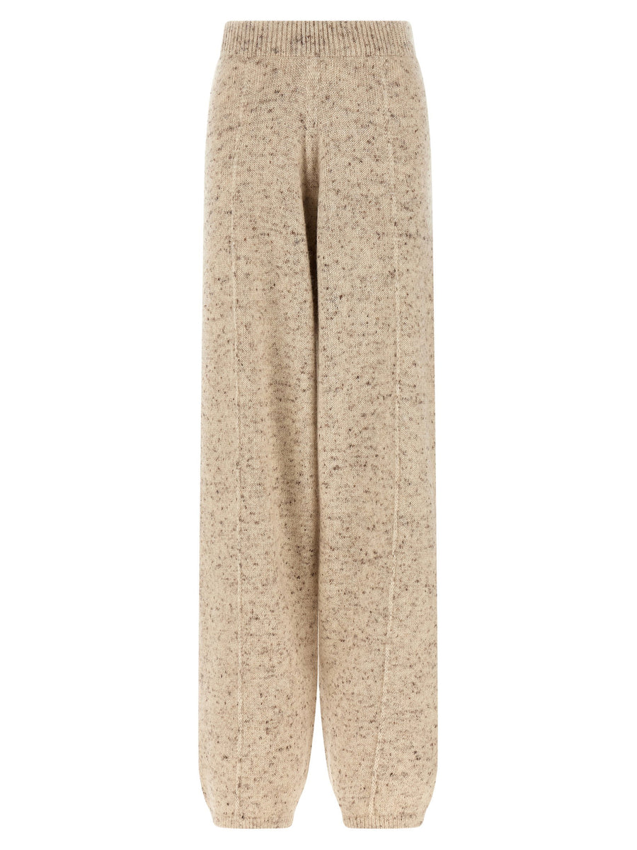 Fabiana Filippi Buttoned Yarn Trousers — Beige