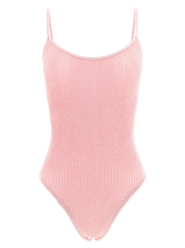 Hunza G Pamela One-Piece Swimsuit — pink