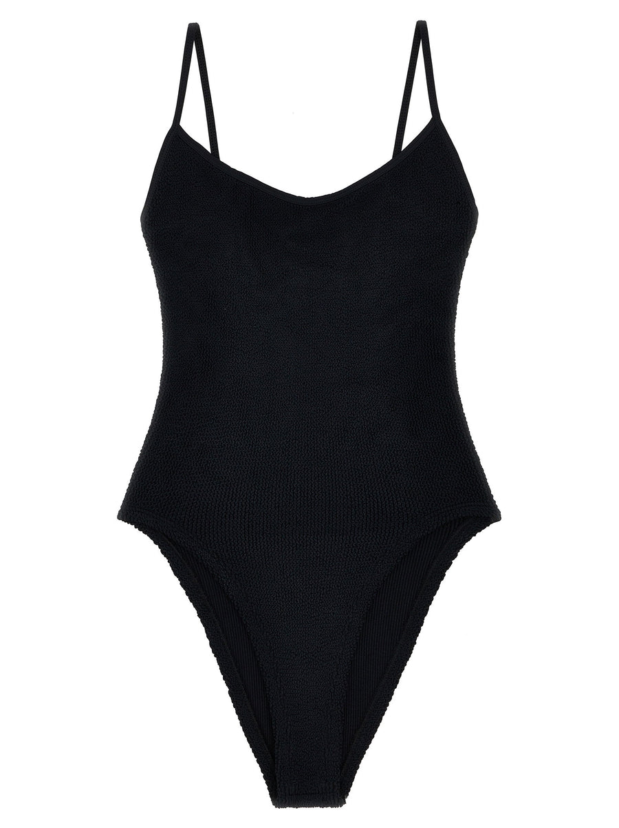 Hunza G Pamela One-Piece Swimsuit — Black