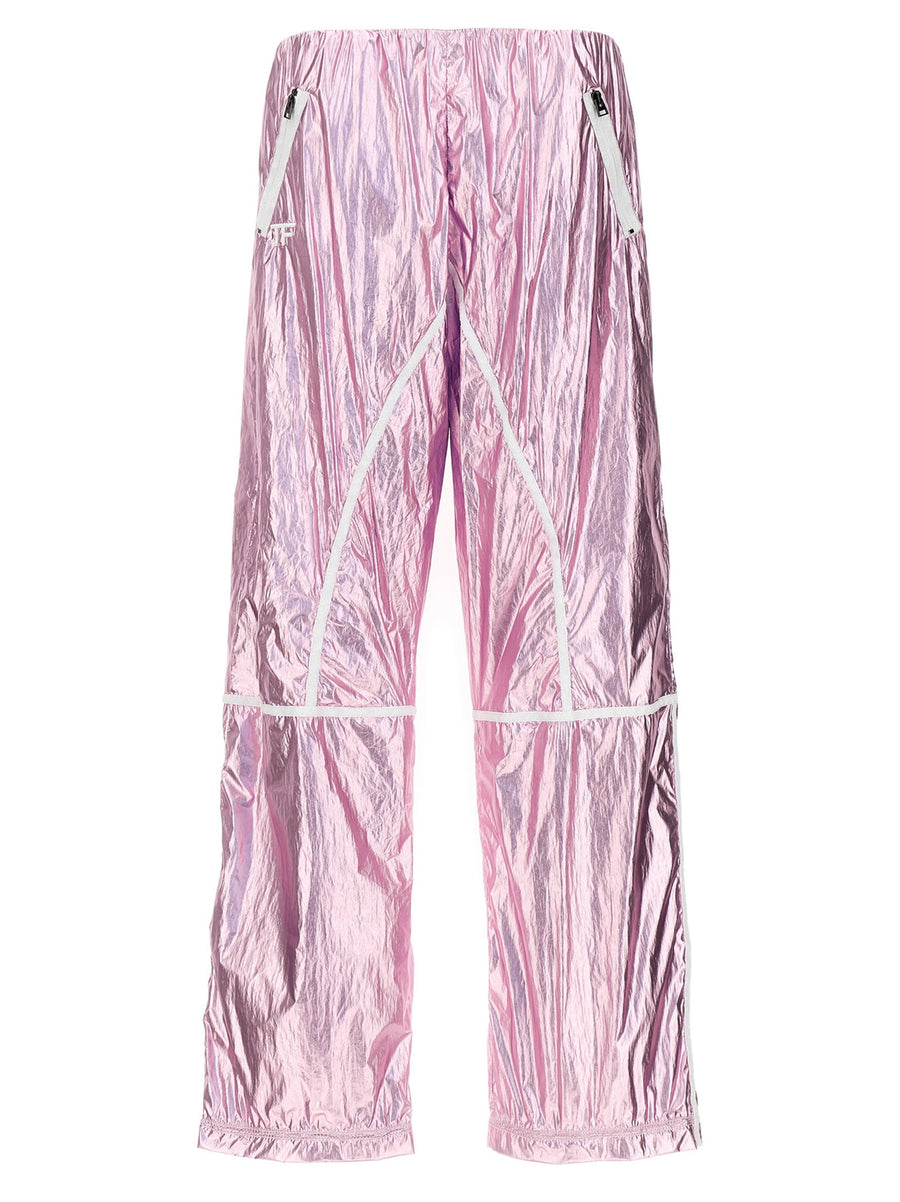 Tom Ford Laminated Track Pants — Pink