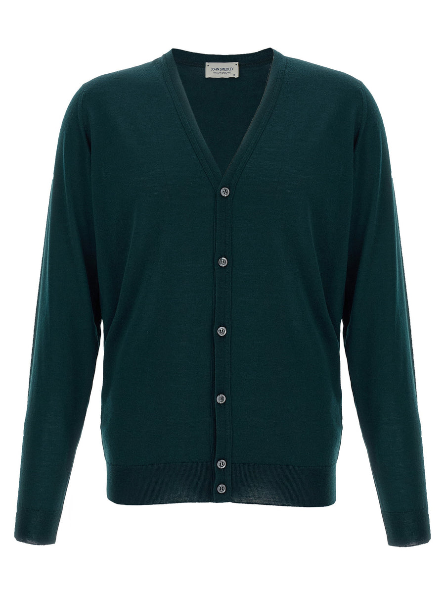 John Smedley Petworth Cardigan — Teal