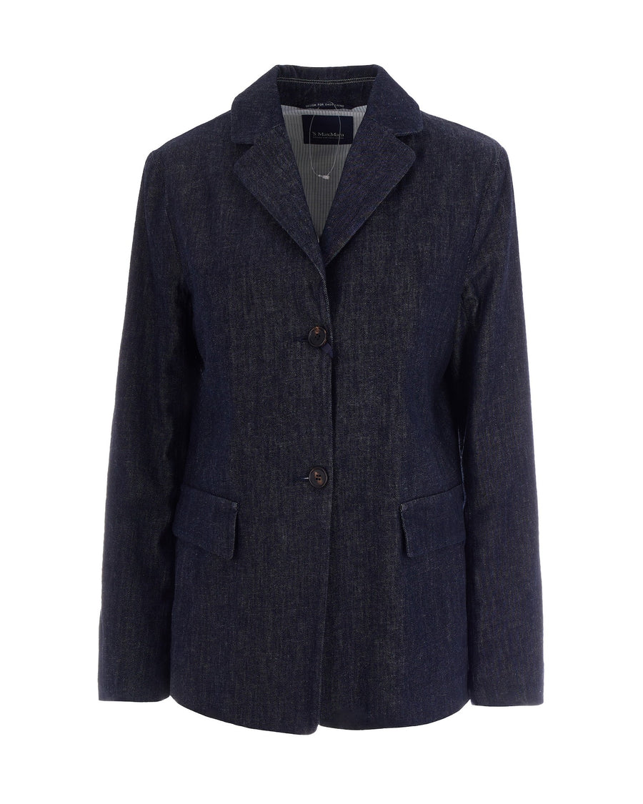 Denim Jacket Blue Marine Cotton