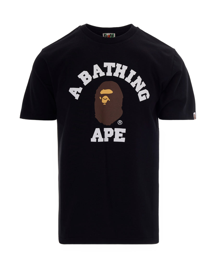 T-Shirt College Black Cotton T-shirts