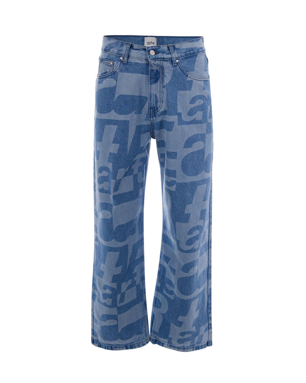Jeans Raw Denim Cotton Trousers