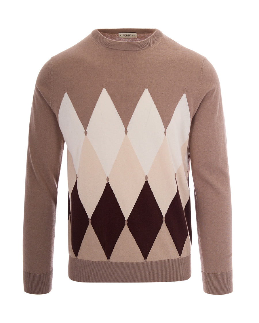Knit Jumper Rombi Dark Sand Sand/rope/fondant/light Beige Cotton Jumpers